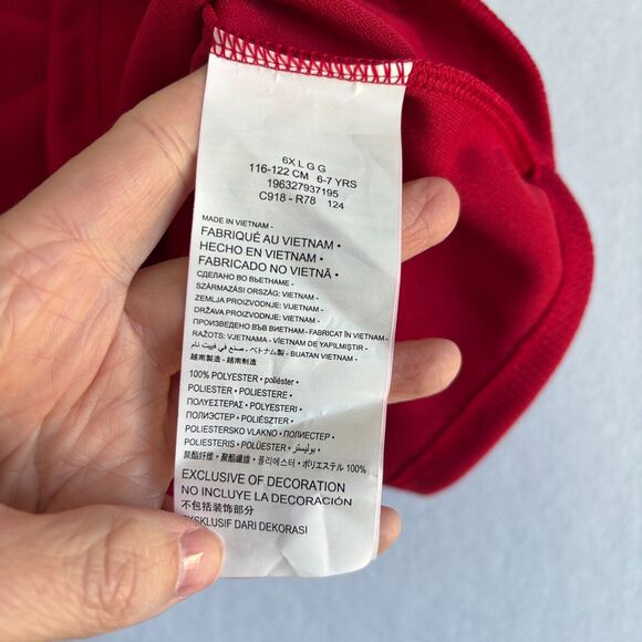 Jordan Nike 23 Jersey Tank Dress Girls 6 L Gym Red Sleeveless Basketball NWT - Picture 7 of 8